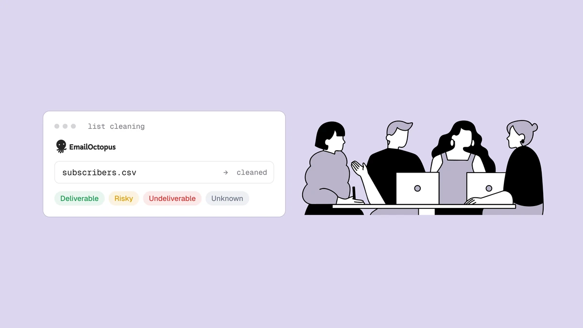 Como limpar uma lista de e-mails no EmailOctopus e reduzir sua conta