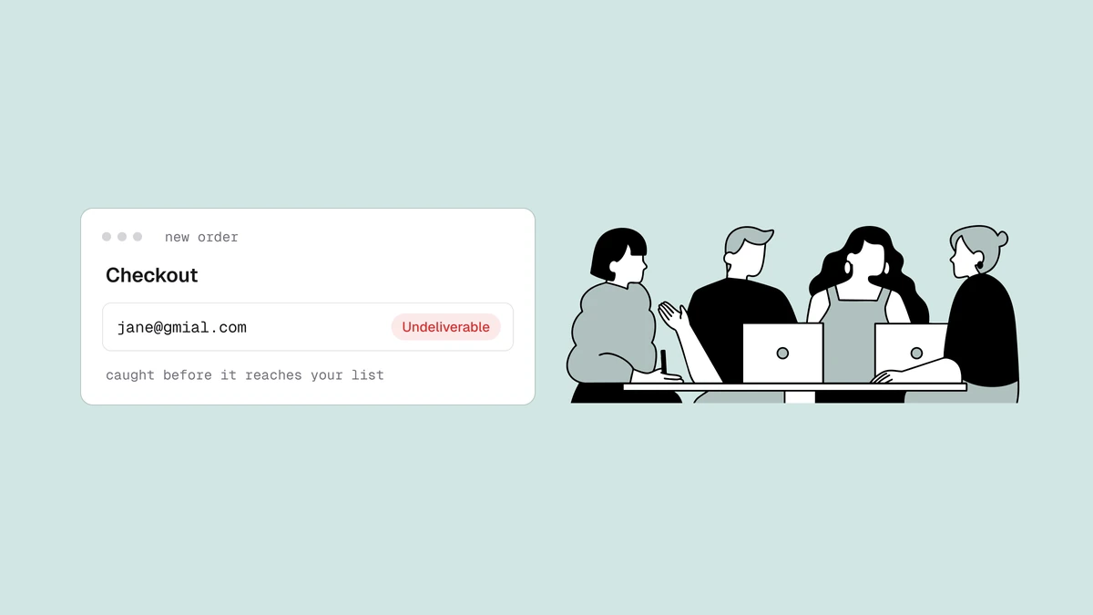 Verificação de e-mail para e-commerce que protege a receita