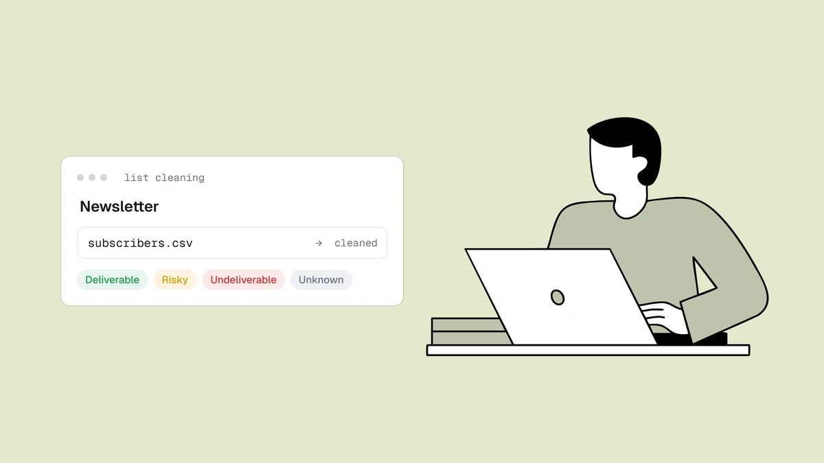 Verificação de e-mail para newsletters que mantém sua lista limpa