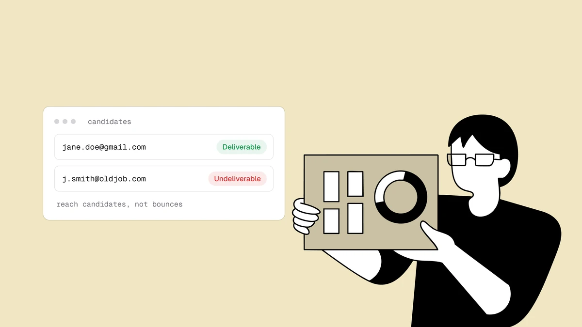 Verificação de e-mail para recrutadores que chega até os candidatos