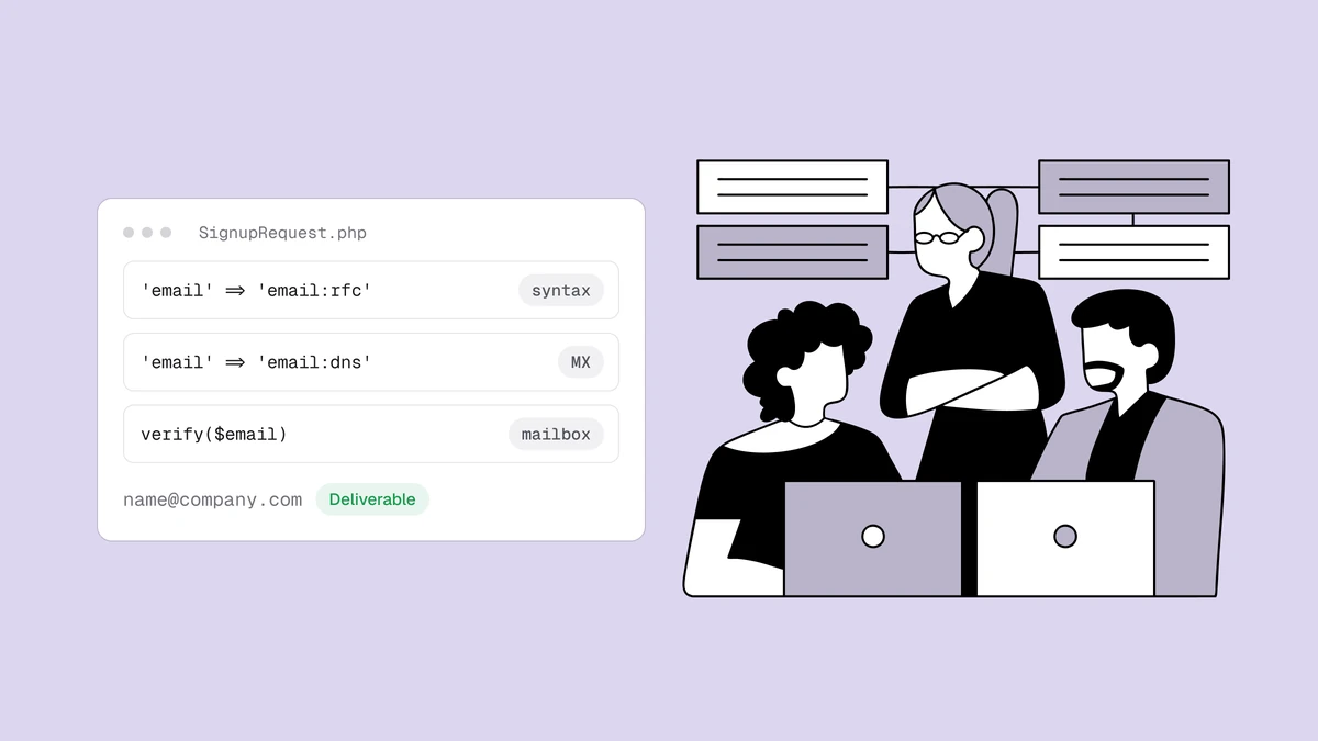 Validar um endereço de e-mail no Laravel, da regra à caixa de entrada