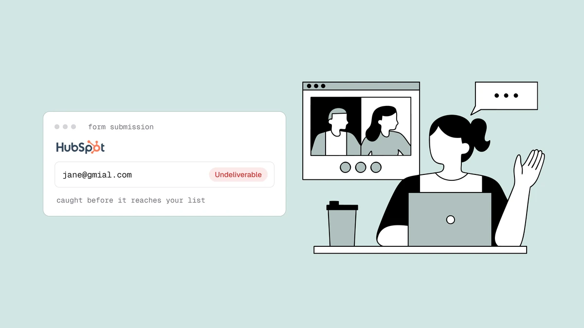 Verifique e-mails de formulários HubSpot em tempo real
