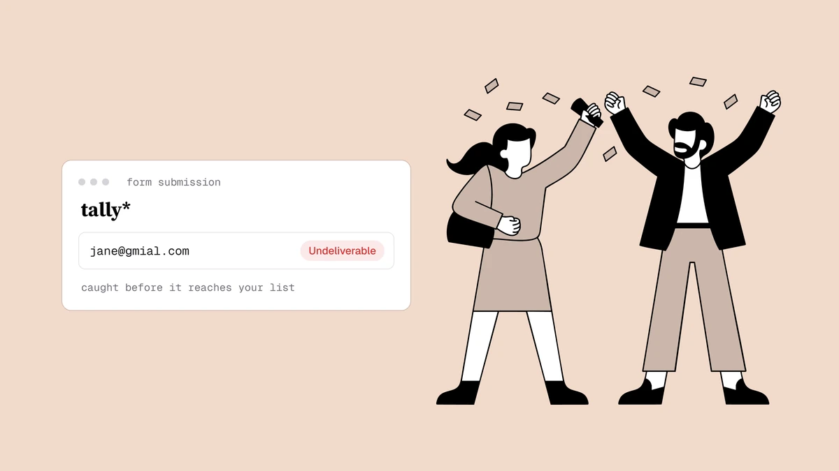 Como verificar e-mails das respostas do Tally